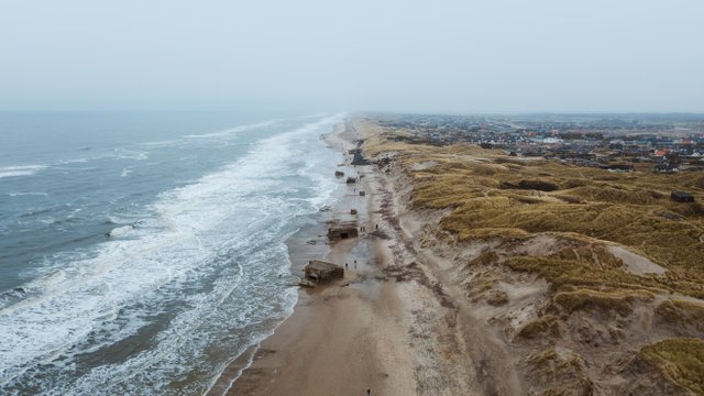 view over søndervig beach bunkers denmark ©Mitch Wiesinger small